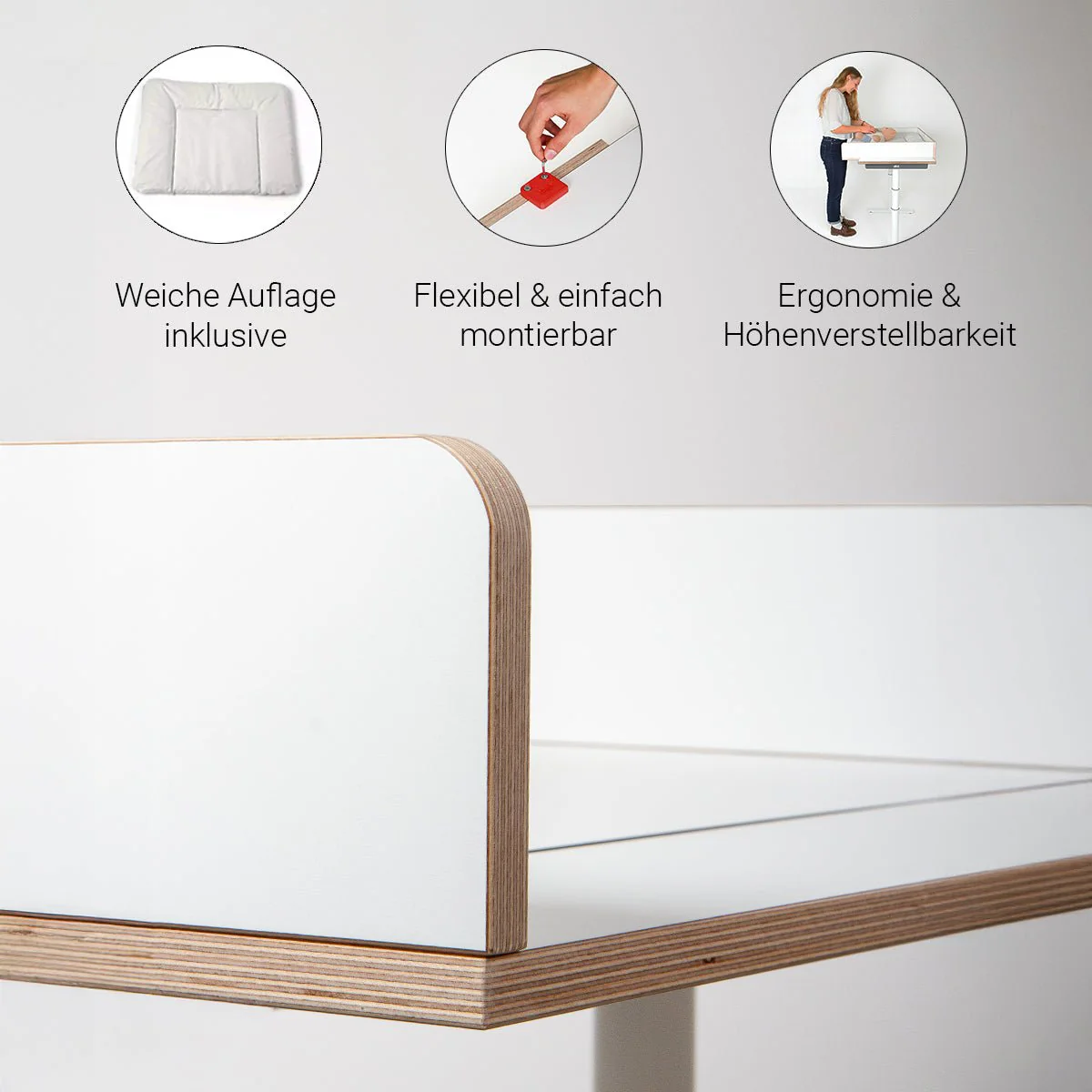 Höhenverstellbarer Wickeltisch - Image 3