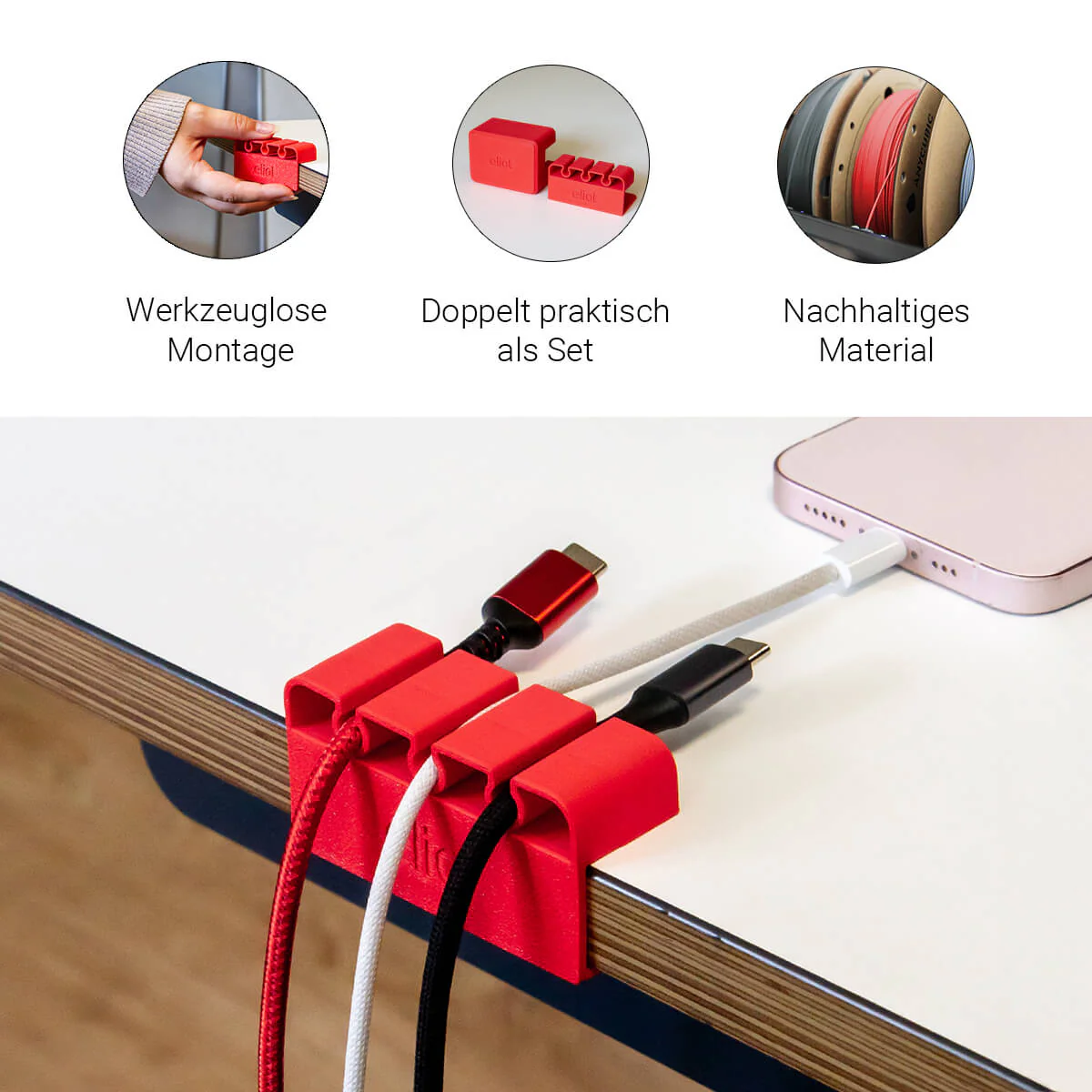 Kabelführung Cablefix Red - Image 3