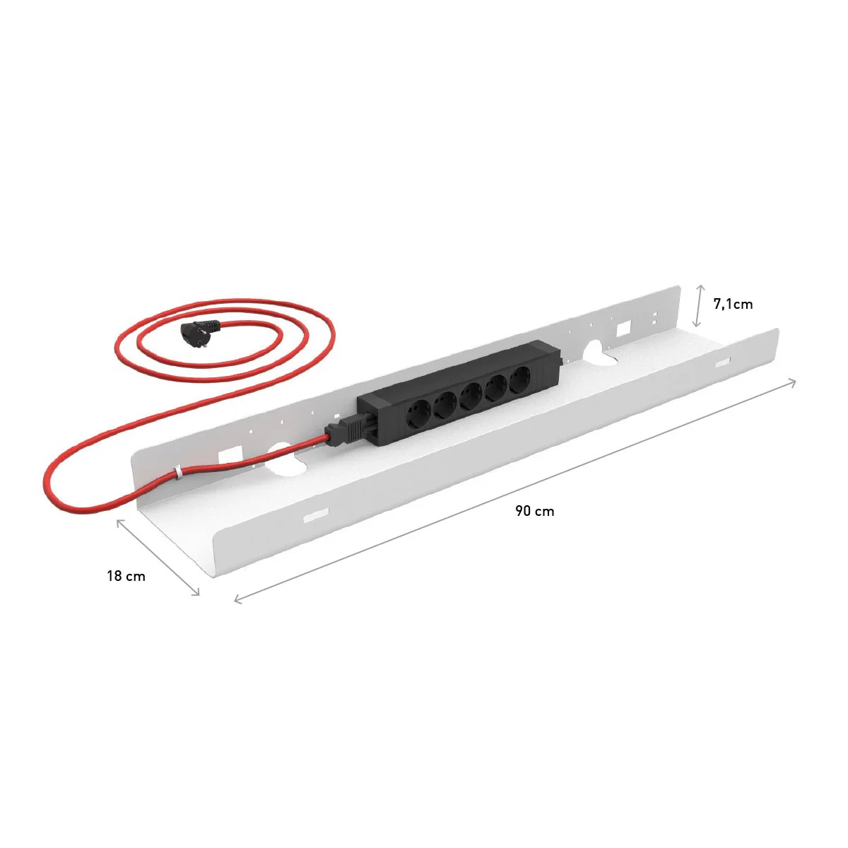 Kabelwanne 1cable-pro White - Image 7